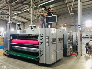 Lắp đặt máy in flexo 3 màu tự động